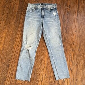 Kut from the Kloth Distressed Straight Leg Jeans